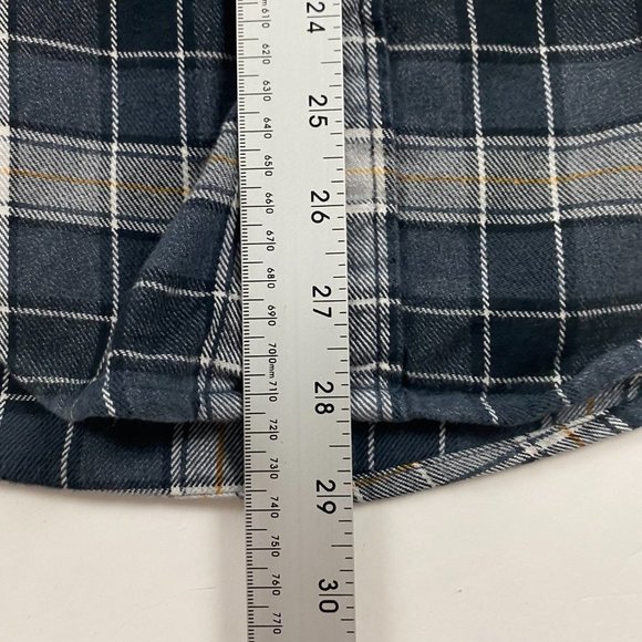 Bonobos Slim Fit Flannel Shirt Men's Small Stretch Gray Black Plaid Check - Picture 8 of 8
